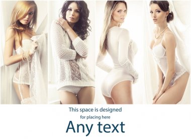 Koleksiyon içinde gelinler iç çamaşırı çekici