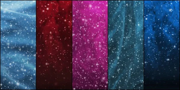 Collage stelle galassia — Foto Stock