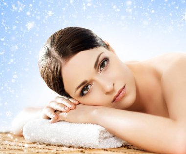 Güzelkadın kaplıcada dinleniyor.