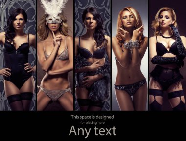 Güzel kadın seksi iç çamaşırı. Erotik iç çamaşırı koleksiyonu.