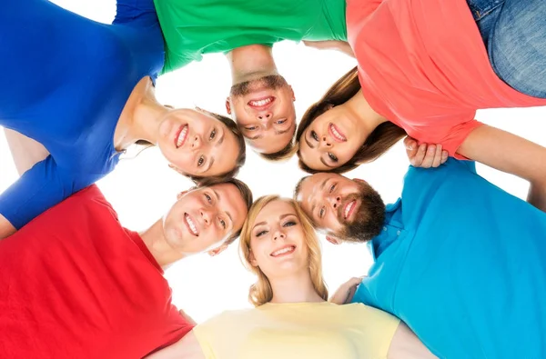 Grupo Estudiantes Felices Permaneciendo Juntos Educación Universidad Concepto —  Fotos de Stock