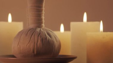 Aromaterapi, oryantal masaj ve kaplıca tedavisi. Rahatlama bileşimi arkaplanı.