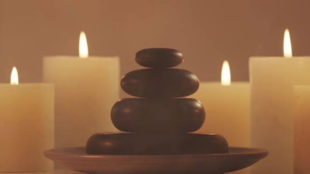 Oryantal Masaj Tedavisi Kompozisyonu Spa Prosedürleri Meditasyon Refah Aromaterapi Kavramı — Stok video