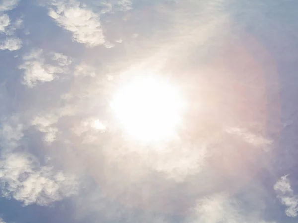 Sunlight Flare Blue Sky Background — Stock Photo, Image