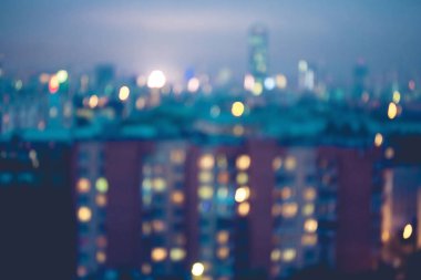 Soyut bulanık şehir ışıkları