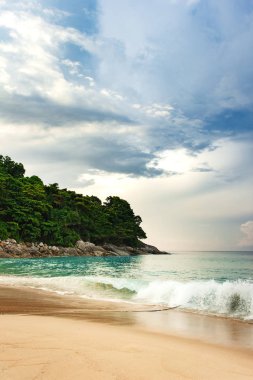 Tatil kavramı tropikal kıyı şeridi