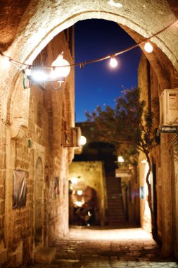 Eski şehir Jaffa street akşam