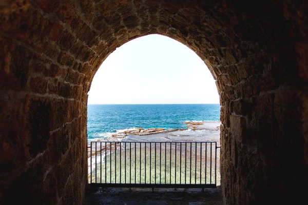エーカーの要塞から海 — ストック写真
