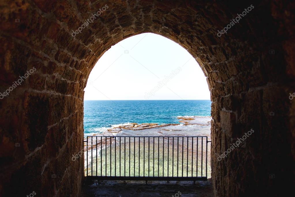 sea from Acre fortification
