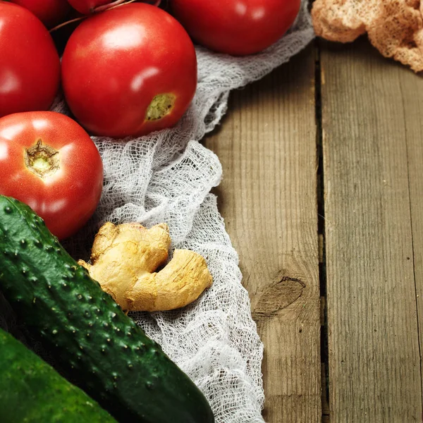 Cadre à base de légumes frais — Photo