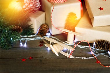 El yapımı Noel kompozisyon