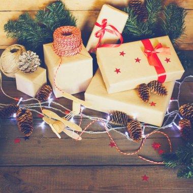 El yapımı Noel kompozisyon 