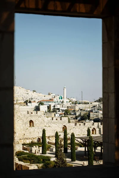 Vista Panorámica Del Distrito Jerusalén Israel — Foto de Stock