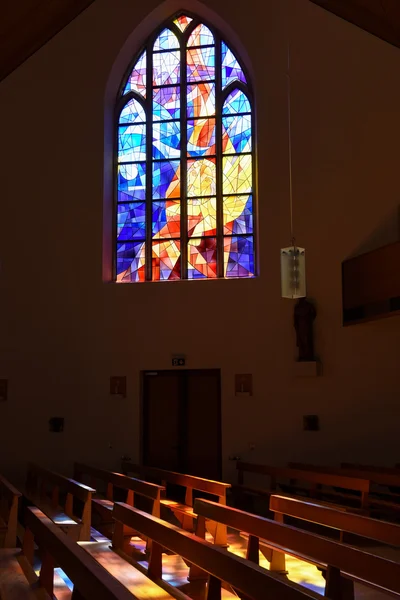 Modern stained glass windows — Stock Photo, Image