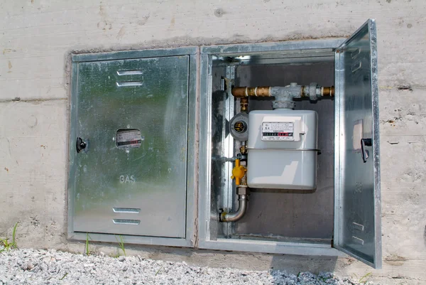 Natural gas meter — Stock Photo, Image