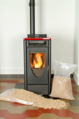 Modern iç Pelet sobası  