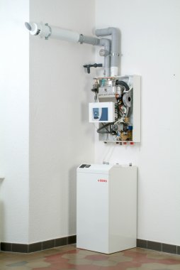 Beyaz ev gaz yakıtlı kazan