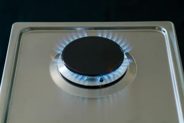 Gas burning from a kitchen — Stock Photo, Image