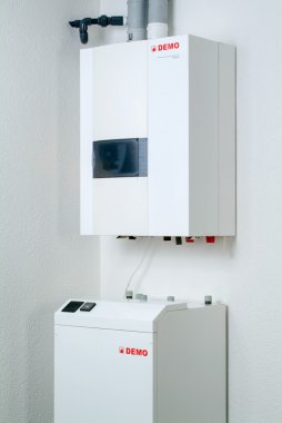 Beyaz ev gaz yakıtlı kazan