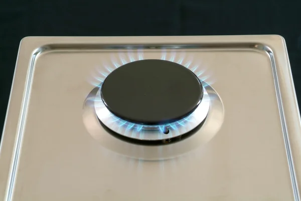 Gas burning from a kitchen — Stock Photo, Image