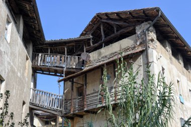 Carona Köyü eski kırsal evde 