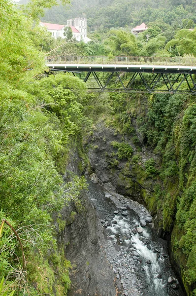 Alte Brücke von Salazie auf La Réunion — Stockfoto