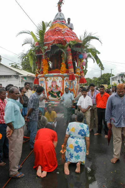 Hindu-Feier der Pandiale bei Saint andre auf La Réunion — Stockfoto