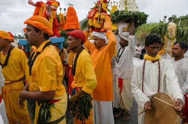 Celebración hindú de Pandiale en Saint Andre en La Reunión —  Fotos de Stock