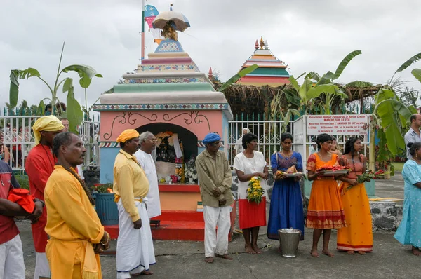 Hindu-Feier der Pandiale bei Saint andre auf La Réunion — Stockfoto