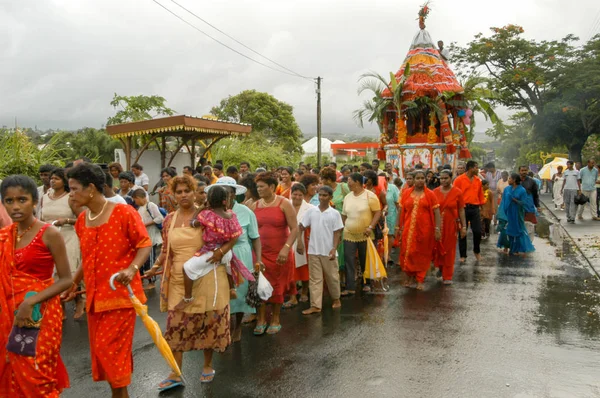 Hindu celebration of Pandiale at Saint Andre on La Reunion — Stock Photo, Image