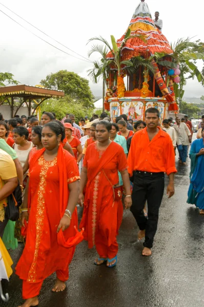 Hindu-Feier der Pandiale bei Saint andre auf La Réunion — Stockfoto