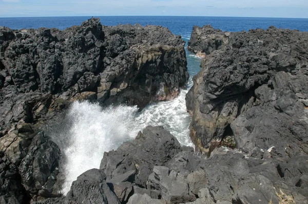 De vulkanische kust van La Réunion — Stockfoto