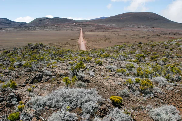 Straße zum Vulkan Piton de la Fournaise — Stockfoto