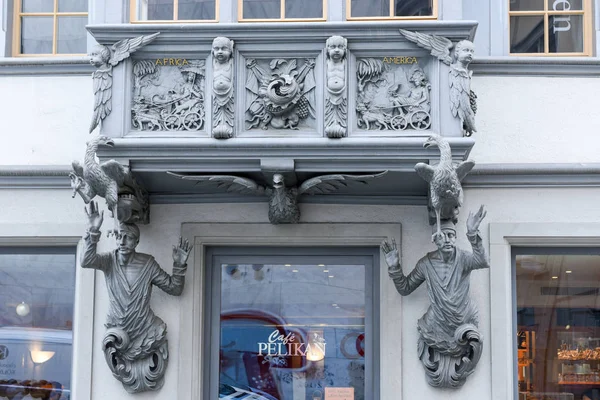 Balcony of St. Gallen on Switzerland — Stock Photo, Image