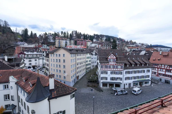 Oude stad van St. Gallen in Zwitserland — Stockfoto