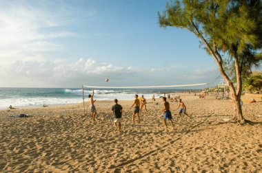 La Reunion adasında Boucan Canot beach