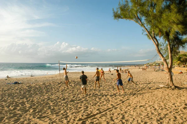 La playa de Boucan Canot en la isla de La Reunión — Foto de Stock