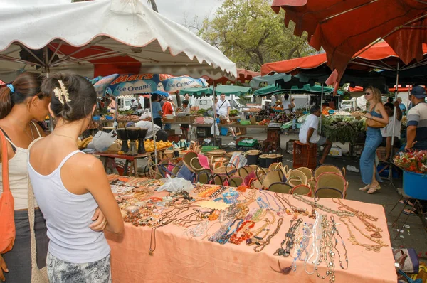 O mercado de Saint Gilles — Fotografia de Stock