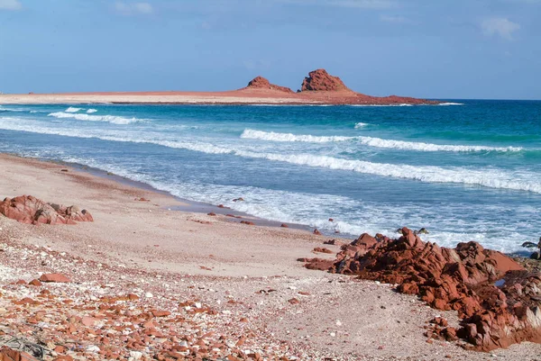 Pláž Dihamri na ostrově Socotra — Stock fotografie