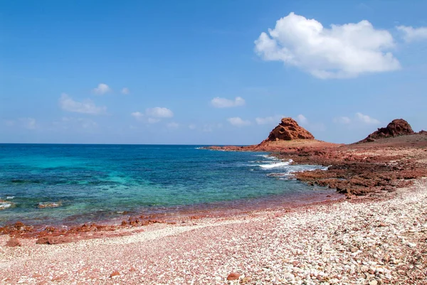 La playa de Dihamri en la isla Socotra — Foto de Stock