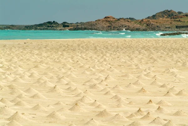 Пляж Рас-Ирисейл на острове Сокотра — стоковое фото