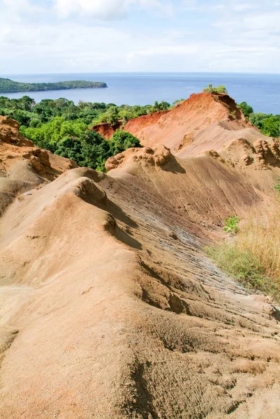 Krajina na pobřeží na ostrově Mayotte — Stock fotografie