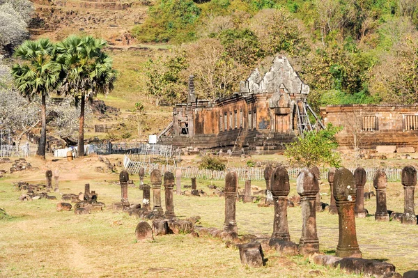 Wat phu Tempel in Champasak auf Laos — Stockfoto