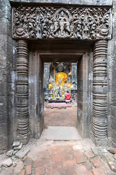 Wat Phu є до світової спадщини ЮНЕСКО в Чампасак — стокове фото
