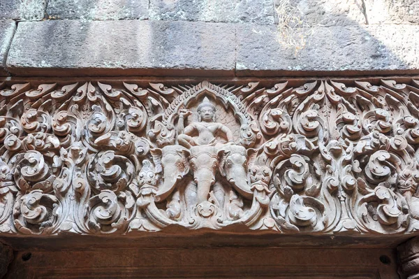 Λεπτομέρεια από το ναό Wat Phu στην Champasak — Φωτογραφία Αρχείου