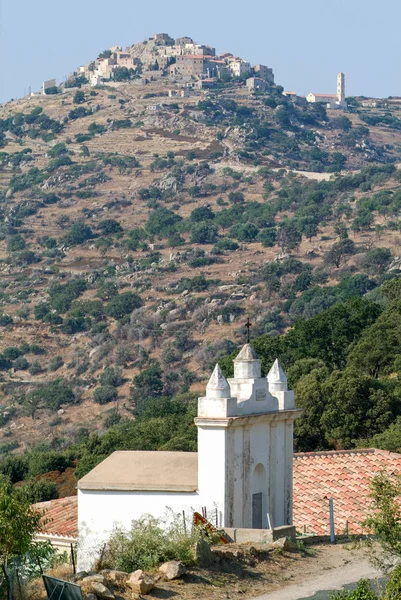 Den byn san antonio på ön Korsika, Frankrike — Stockfoto