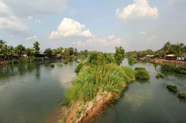 Río Mekong cerca de la isla de Don Khong — Foto de Stock