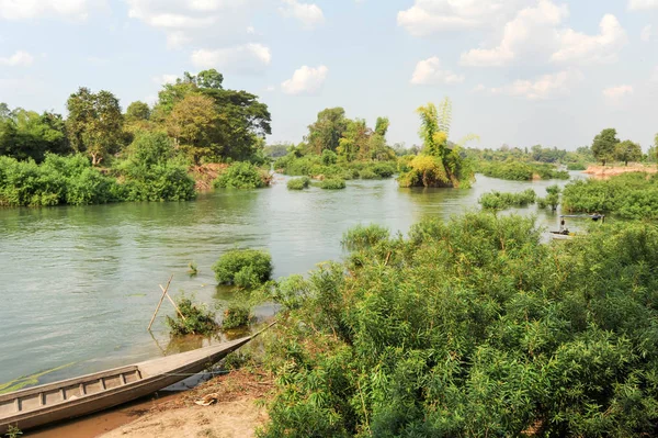 Rio Mekong perto da ilha Don Khong — Fotografia de Stock