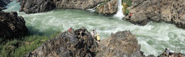 Laos adada Don Khon adlı Mekong Nehri