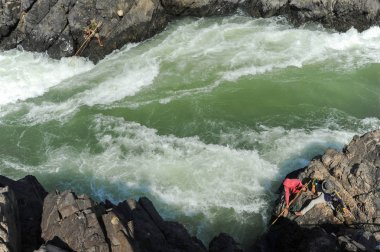 Laos adada Don Khon adlı Mekong Nehri